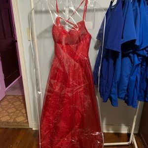 Red glittery (pageant) dress